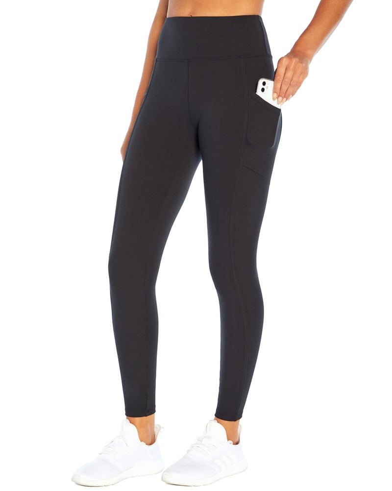 Marika Women's Standard Cameron High Rise Tummy Control Legging, Black, Large - Image 1